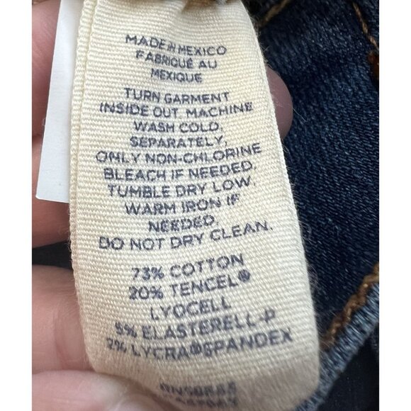 Caslon Vista Wide Leg Kick Out Crop Stretch Denim Slimming Women’s Sz 34 Petite - Picture 7 of 9